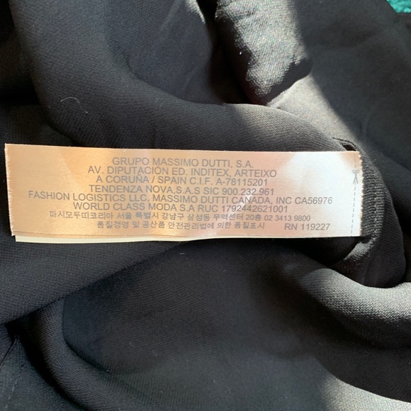 Massimo Dutti Black Tank Top Size 2 - Picture 3 of 9